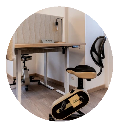poste de travail avec Bike office